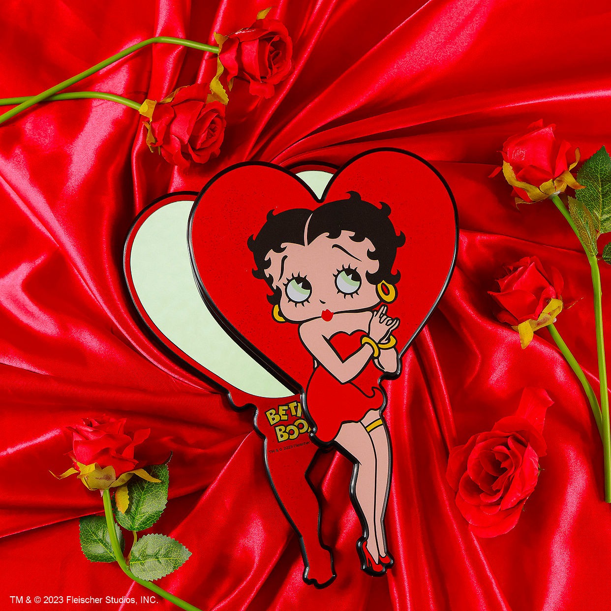 Glamlite - Betty Boop™ x Glamlite Mirror Handspiegel - Rot